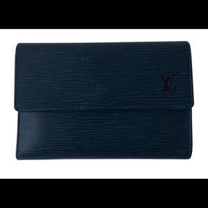 Louis Vuitton blue epi leather wallet